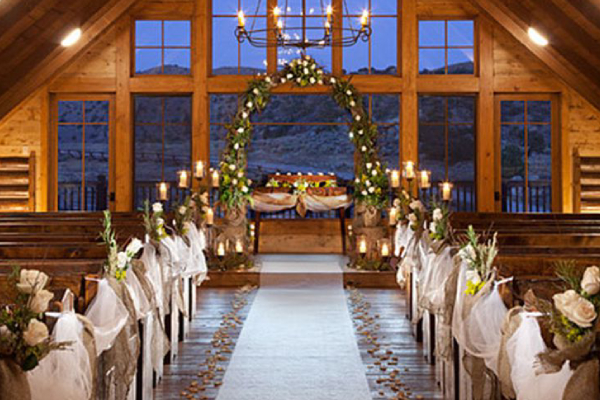 Image Depicting A Christian Wedding Venue - Holy Matrimony In Church.